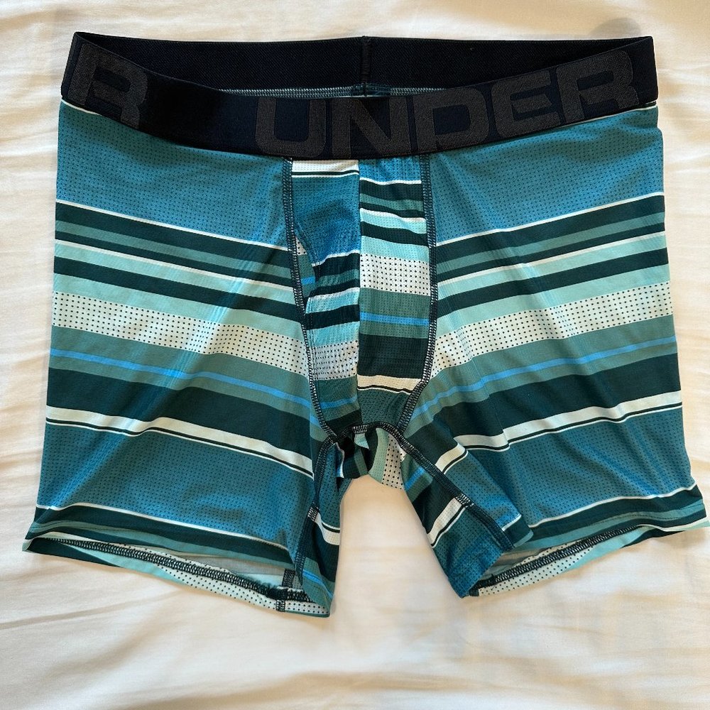 Under Armour Tech Boxerjock - Striped - Large